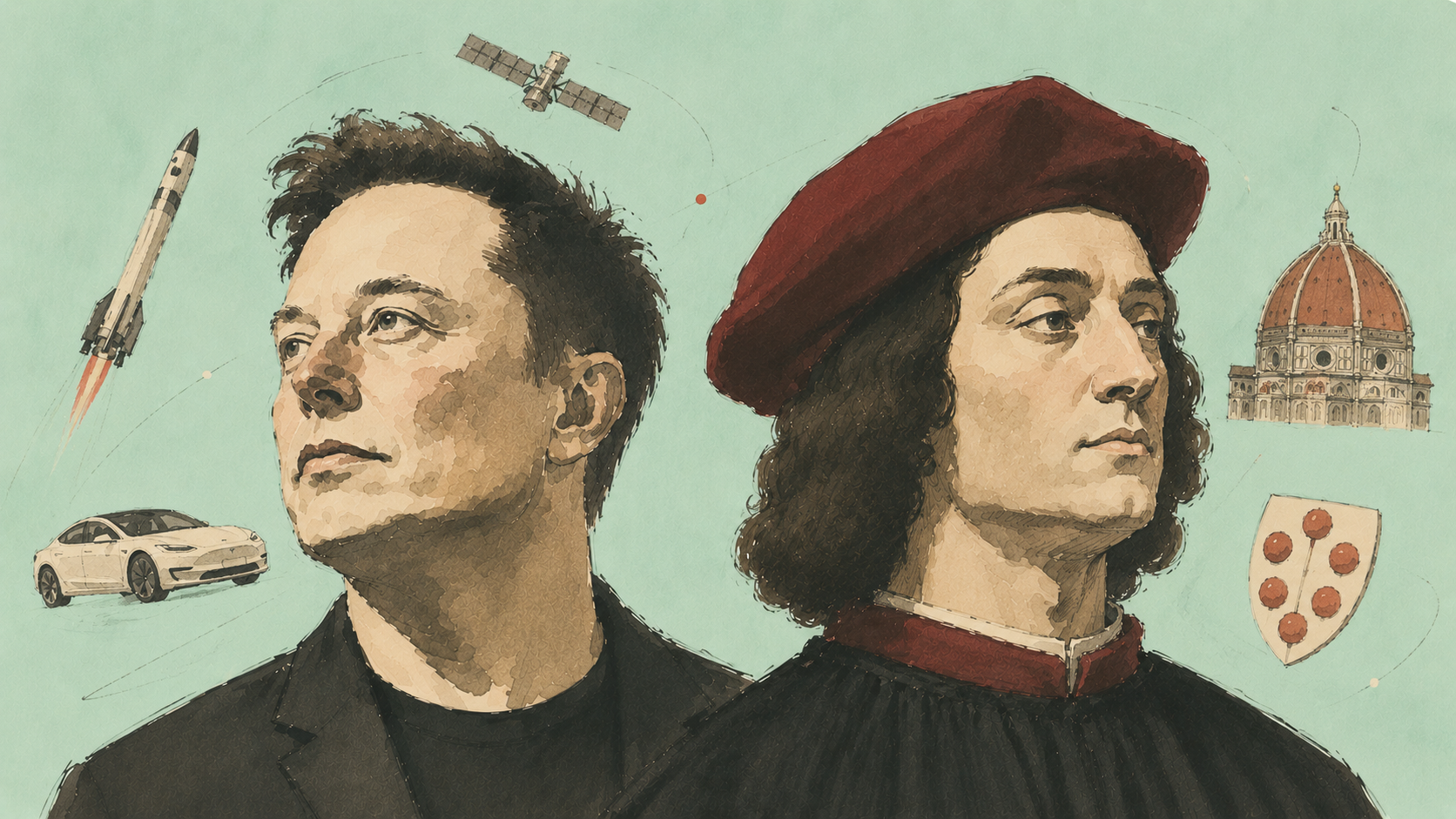 The Medici five hundred years ago and Musk today — money is an amplifier, not an engine