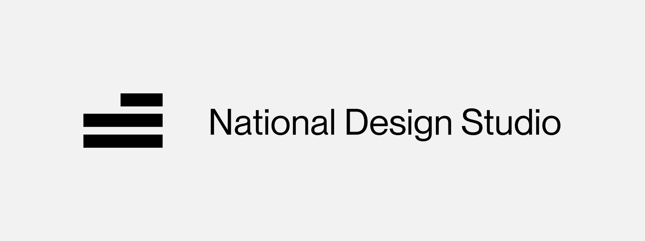 The official National Design Studio symbol and wordmark. Source: National Design Studio.