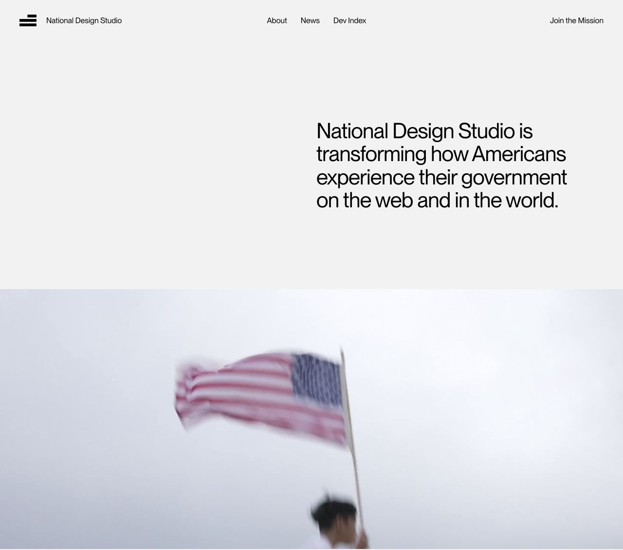 The National Design Studio website. Source: National Design Studio, captured September 30, 2026.